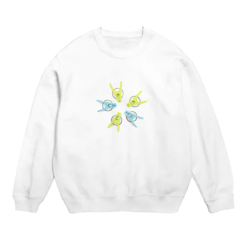 とりあえず洗濯バサミ Crew Neck Sweatshirt