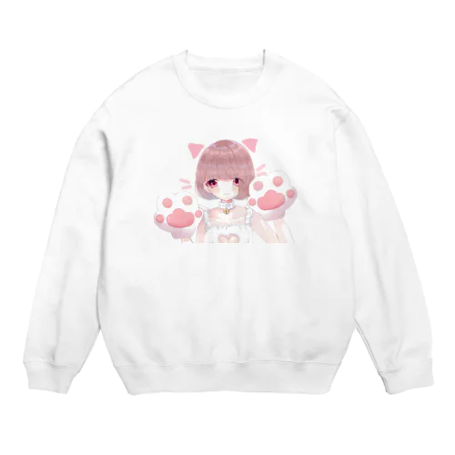 ねこむすめ Crew Neck Sweatshirt