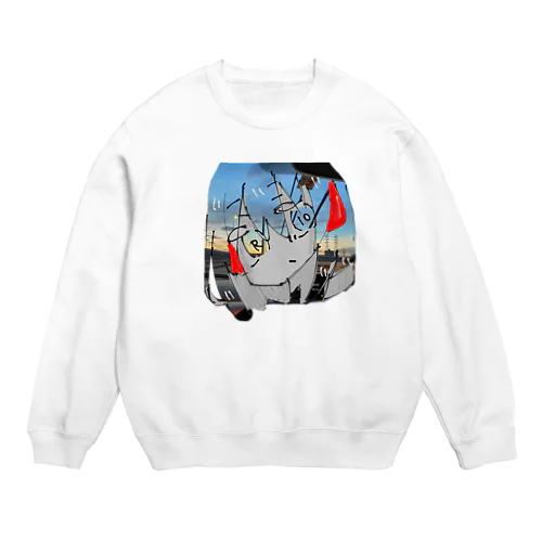 朝焼け空とR10ちゃん Crew Neck Sweatshirt