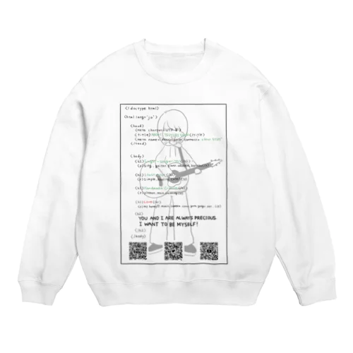 HTML Sana KUROMOJI Crew Neck Sweatshirt