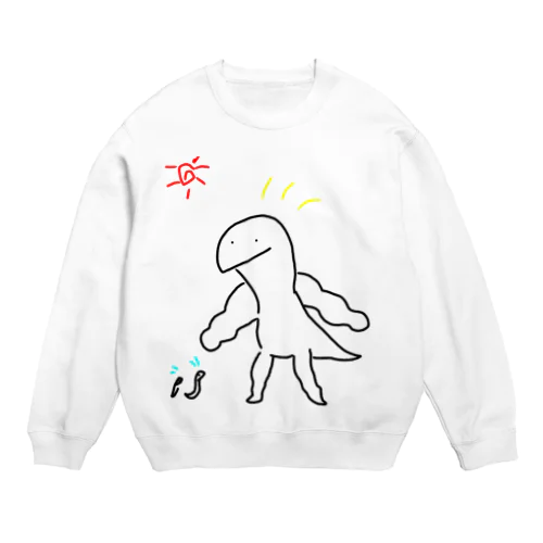 もりもりきようりゆうくん Crew Neck Sweatshirt