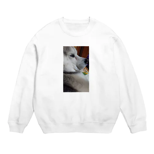 お餅犬 Crew Neck Sweatshirt