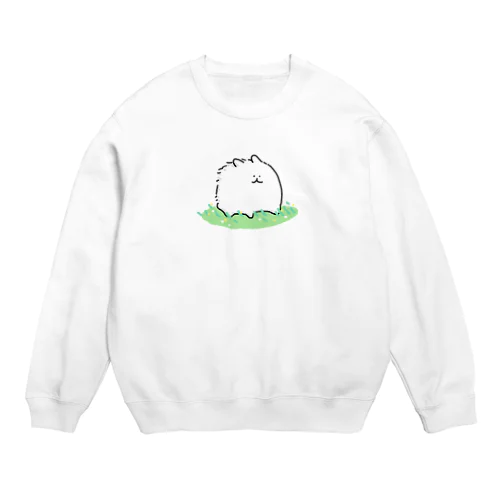 風が吹いている犬 Crew Neck Sweatshirt