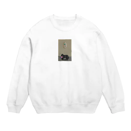 哀愁コッカースパニエル Crew Neck Sweatshirt