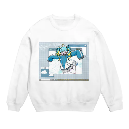 ヒト型ウイルスちゃん Crew Neck Sweatshirt