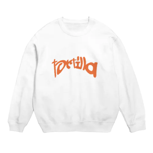 トルティーヤ tortilla オレンジ Crew Neck Sweatshirt