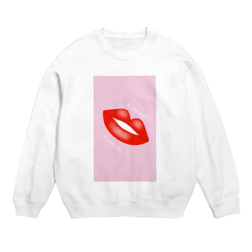 愛情アップ　セクシーなくちづけ Crew Neck Sweatshirt