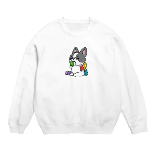 ガミィベア食べるフレブルちゃん。パイドちゃん。 Crew Neck Sweatshirt