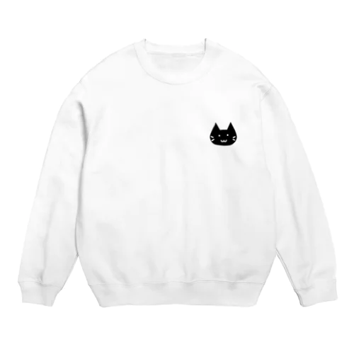 くろにゃんこスウェット Crew Neck Sweatshirt