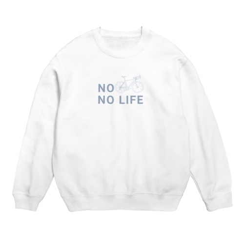 NO 🚲 NO LIFE Crew Neck Sweatshirt