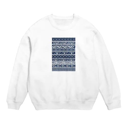 江戸小紋 Crew Neck Sweatshirt