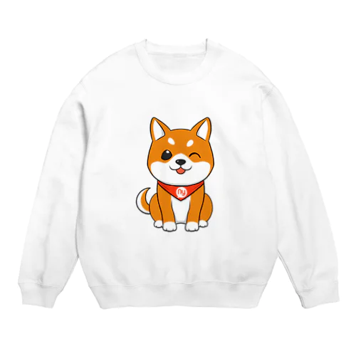 柴犬ウィンク Crew Neck Sweatshirt