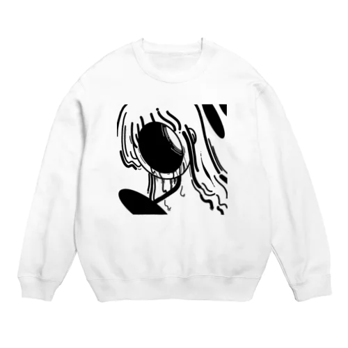 泣く Crew Neck Sweatshirt