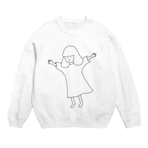 風を感じます Crew Neck Sweatshirt