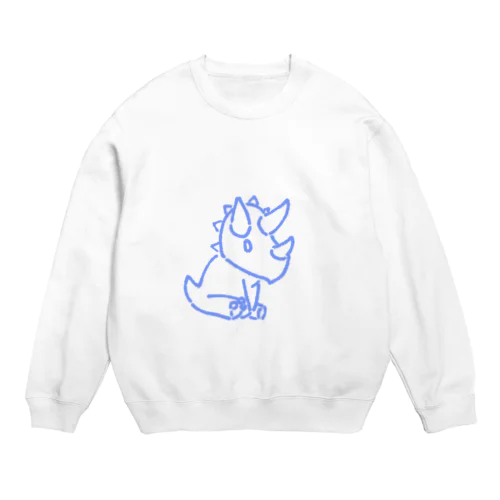 トリケラトプスくん Crew Neck Sweatshirt