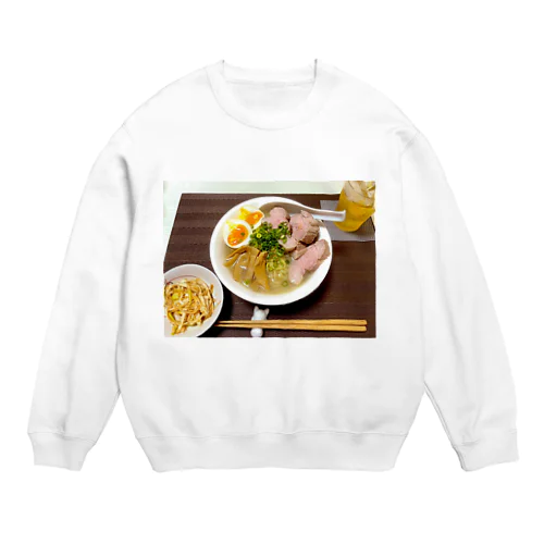 鶏白湯ラーメン Crew Neck Sweatshirt