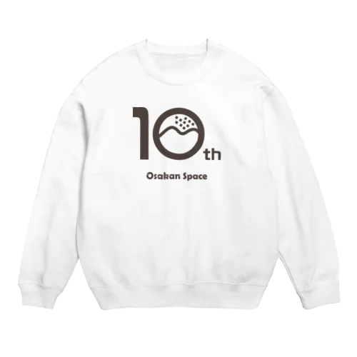 茶色ロゴ_大崎弘子 Crew Neck Sweatshirt