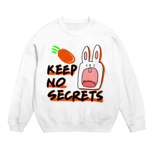 クチデカウサギ -big mouth- Crew Neck Sweatshirt