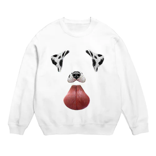 Snapchatの犬 Crew Neck Sweatshirt