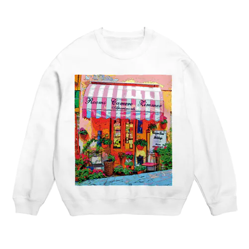 イタリア チンクエ・テッレの街角 Crew Neck Sweatshirt