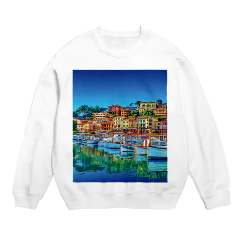 スペイン マヨルカ島ポルト・クリストのマリーナ Crew Neck Sweatshirt