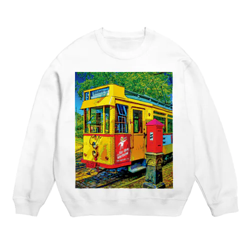 ドイツ ハノーファーの路面電車 Crew Neck Sweatshirt