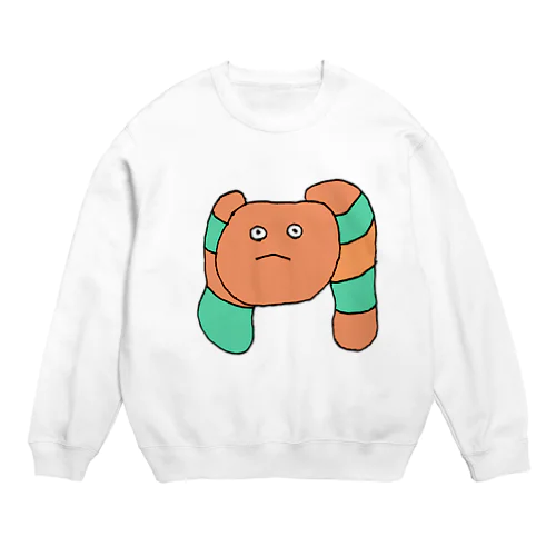 ぽむたむ君(オレンジ) Crew Neck Sweatshirt