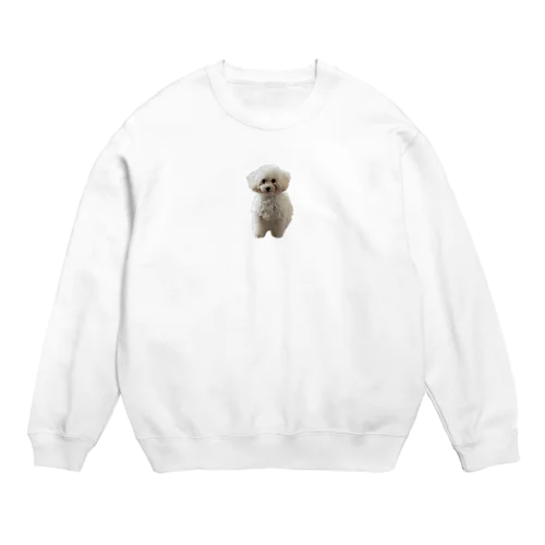 トイプードルのぱるむちゃん Crew Neck Sweatshirt