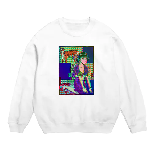 虎いあんぐる Crew Neck Sweatshirt