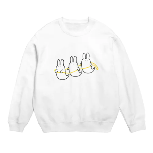 おばけうさぎ列車 Crew Neck Sweatshirt