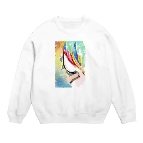 うしろ子ちゃん Crew Neck Sweatshirt