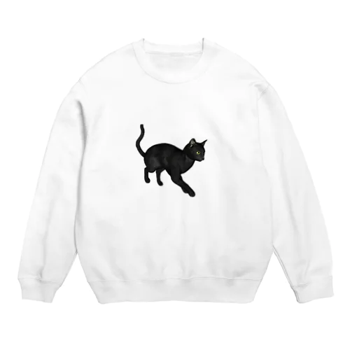 幸運の黒猫🐈‍⬛ Crew Neck Sweatshirt