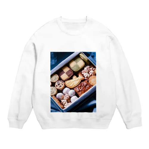 サメのクッキー缶 Crew Neck Sweatshirt