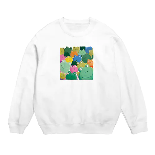 かえるの家族 Crew Neck Sweatshirt