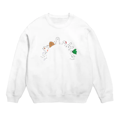 いきものいっぱい Crew Neck Sweatshirt