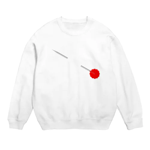 まち針(セルまち針) Crew Neck Sweatshirt