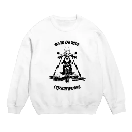 CLUTCH WORKSガイコツライダー Crew Neck Sweatshirt