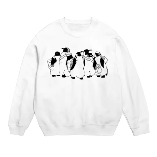 部活帰りのペンギンたち Crew Neck Sweatshirt