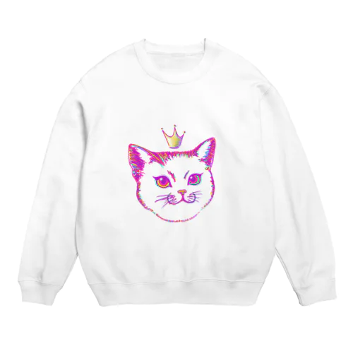 ネコ女王 Crew Neck Sweatshirt