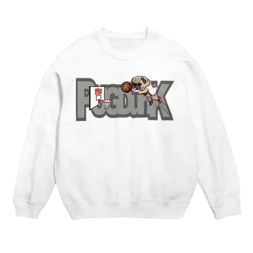 PUG-パグ-ぱぐ　おパグダンク ウェア Crew Neck Sweatshirt