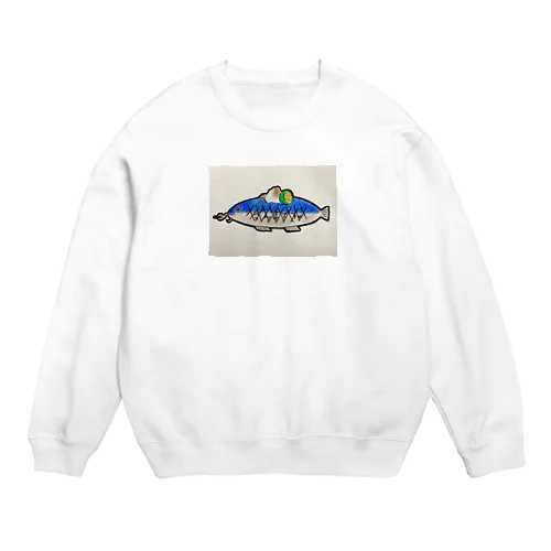 さんまです。 Crew Neck Sweatshirt