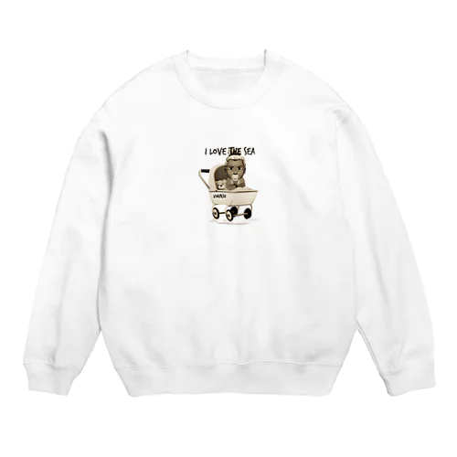 I  LOVE SEA uminjii Crew Neck Sweatshirt