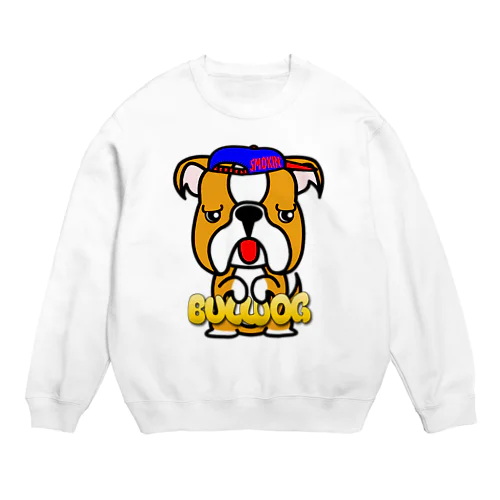 ちんちんブルドッグ Crew Neck Sweatshirt