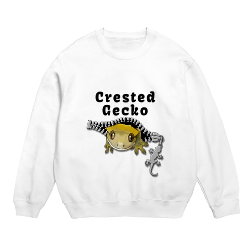 ファスナー✖️クレス Crew Neck Sweatshirt