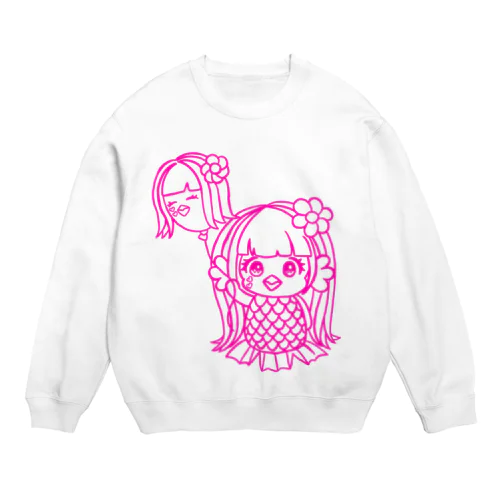 ミハビエ💖ピンク💖 Crew Neck Sweatshirt