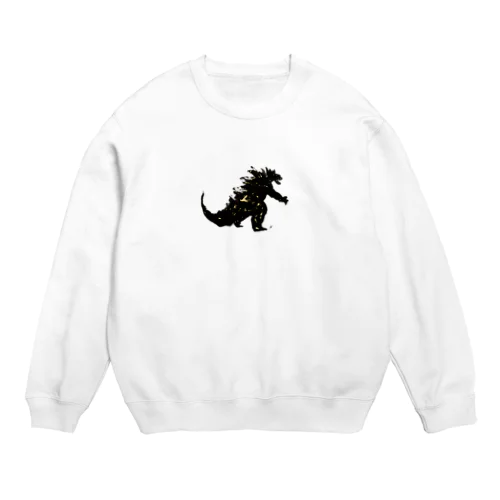 筆で描いたGみたいな怪獣 Crew Neck Sweatshirt