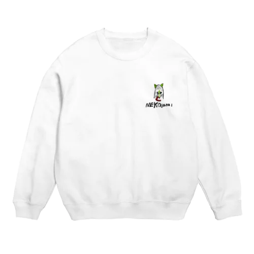 NEKOjanai_3 Crew Neck Sweatshirt