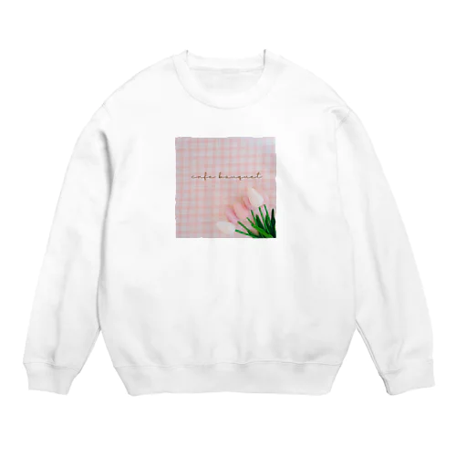 cafe bouquet turip Crew Neck Sweatshirt