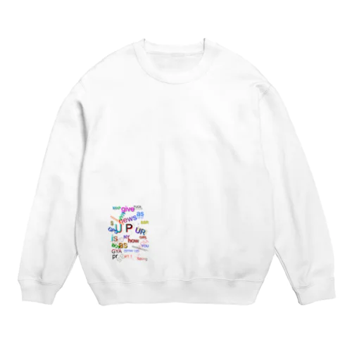 レッツ_トライ_イングリッシュ Crew Neck Sweatshirt