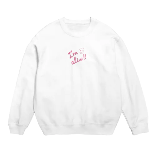 生きてるよ！ Crew Neck Sweatshirt